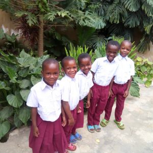 five children in uniform